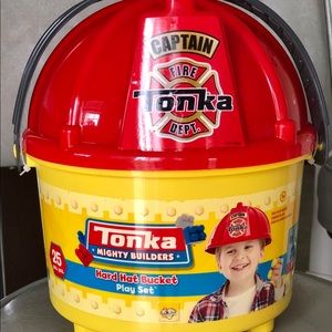 Tonka Builders - Fire Department Legos with Hat